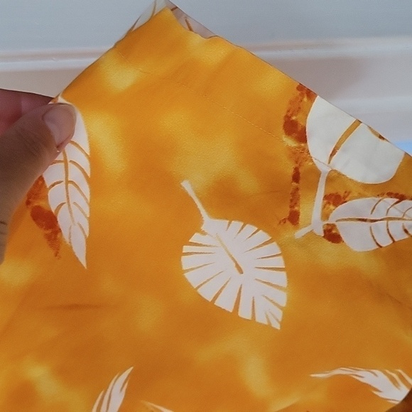 MOJEANS By Maurice Malone Hawaiian 100% Cotton Button Down Shirt Palm Leaves XL - Picture 6 of 16